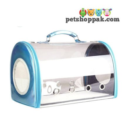 Travelling bag pet carrier transparent