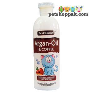 paw comfort argan oil and coffee cat shampoo - Pet Shop Pak