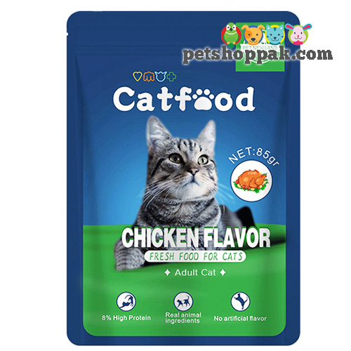 pet new land cat food pouch 85grams - Pet Shop Pak