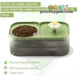 Pet Water Fountain with food bowl2