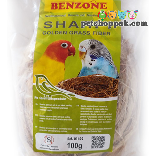 benzone golden grass fiber birds nesting material