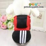 Black red stripes warm winter pet hoodie