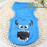Cartoon blue monster pet summer shirt