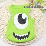 Cartoon green monster eye pet summer shirt
