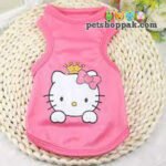 Cartoon pink kitty pet summer shirt