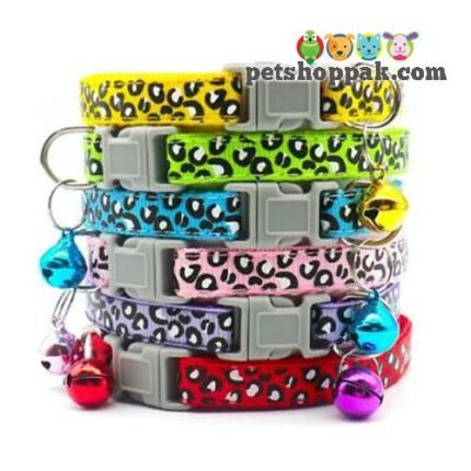 cat collar cheeta print