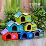 cat double hut house 2