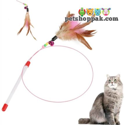 Cat Feather wired teaser wand toy