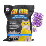 cat hero bentonite cat litter lavender