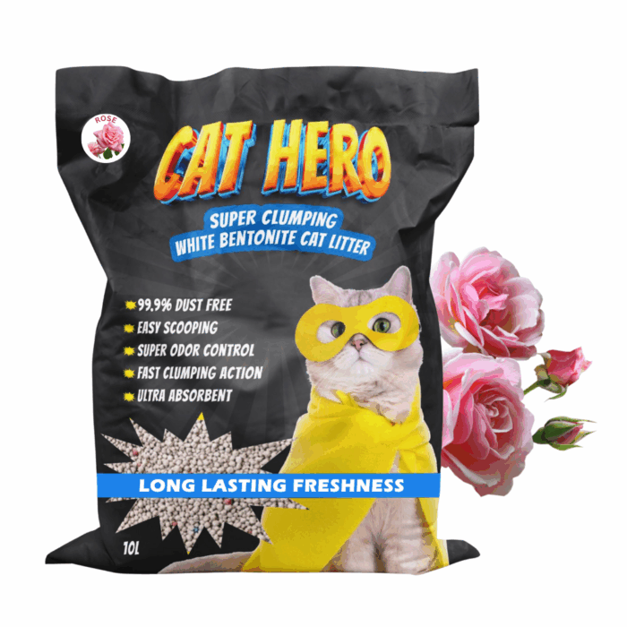 cat hero bentonite cat litter rose