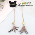 Cat Toy with Feather Bell