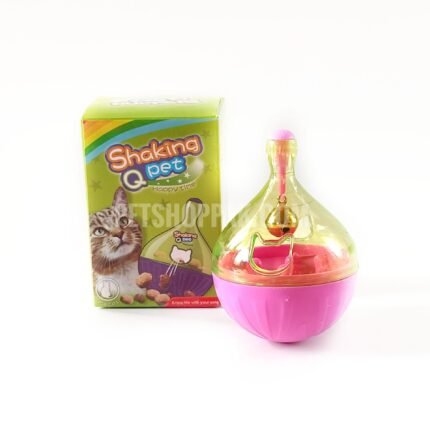 cat treat balance toy with bell
