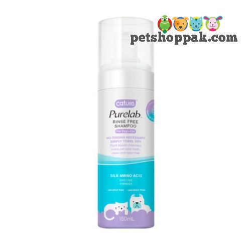 cature purelab rinse free shampoo for pets