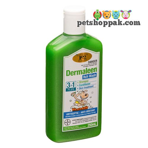 dermaleen itch wash shampoo for pets