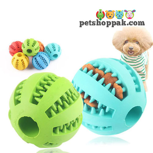 dog rubber treat ball toy