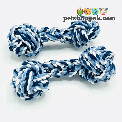 dog toy rope dumbell