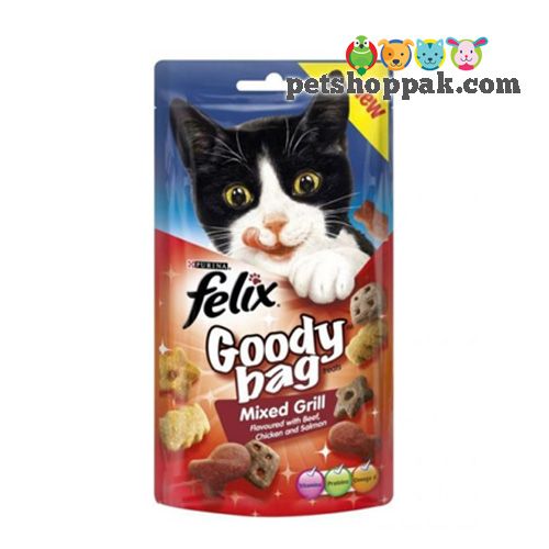 felix goody bag mixed grill cat treat