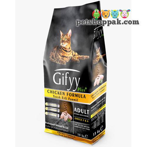 Giffy Plus Adult Cat Chicken Formula 15kg Food