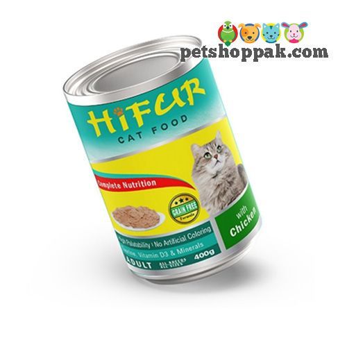 hifur cat food chicken 400gm