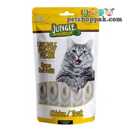 jungle lickable creamy treats chicken for cats