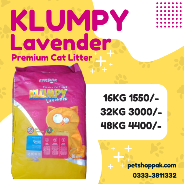 Klumpy Cat Litter Lavender 16L