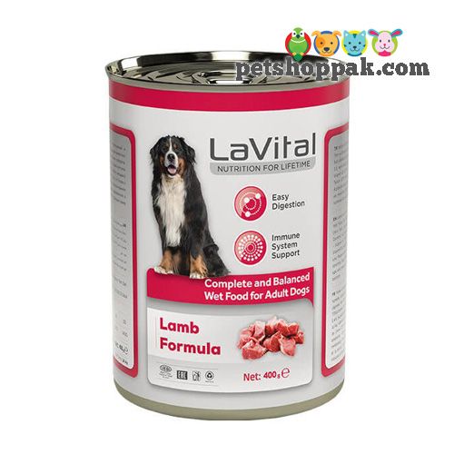 lavital wet food for dogs lamb formula
