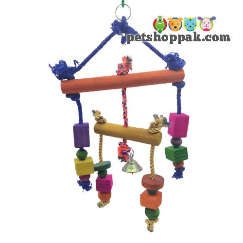 parrot toys double step rope hanging