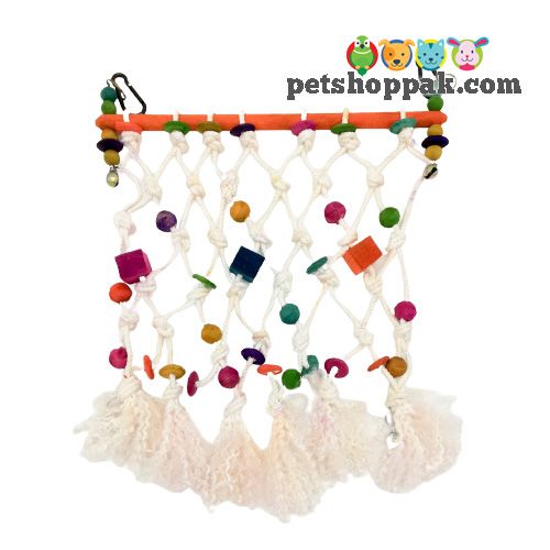 parrot toys rope net small