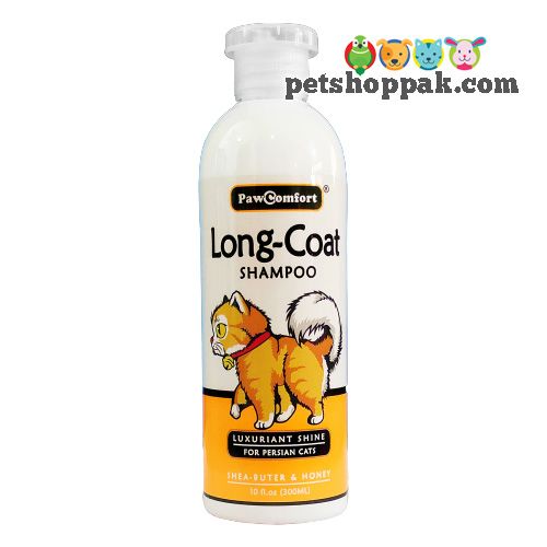 paw comfort long coat cat shampoo