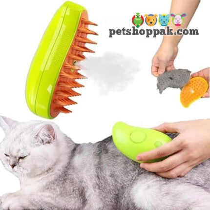 pet steam grooming brush