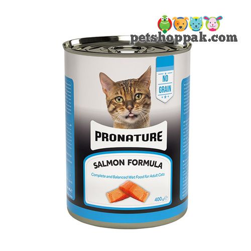 pronature cat salmon formula 400gms food