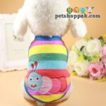 Rainbow warm winter pet vest2