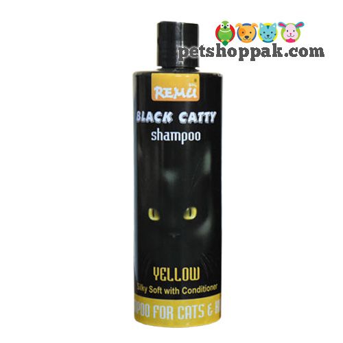 remu black catty shampoo yellow conditioner