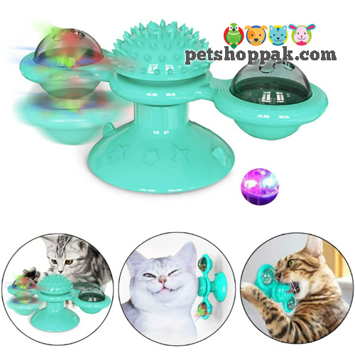 rotate windmill cat toy