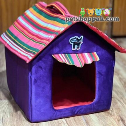 velvet cat hut house
