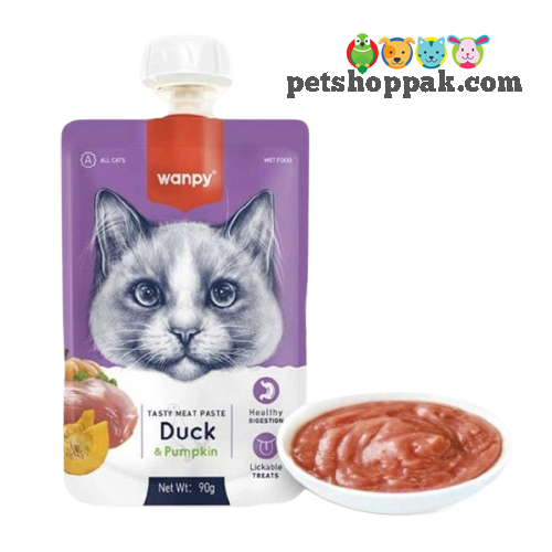 Wanpy creamy treat pouch duck