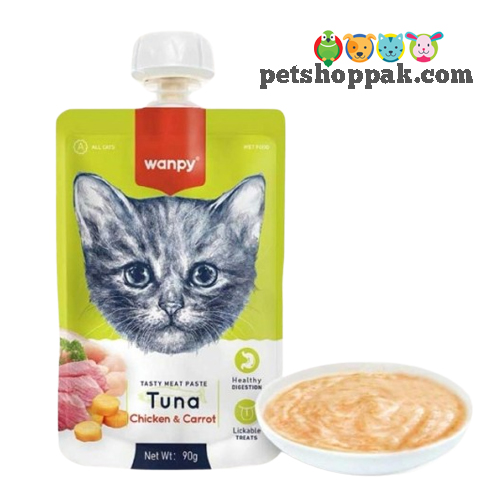 wanpy cat creamy treat pouch tuna 1