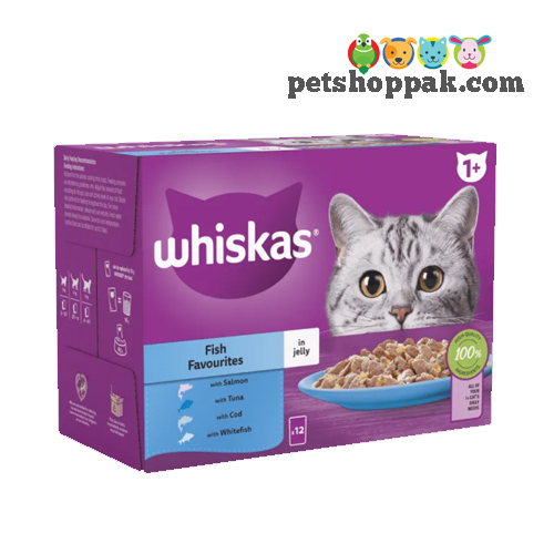 Whiskas Fish Favourites in Jelly pouch 1+