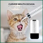 Pet Feeder with Curved Mouth Syringe