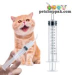 Pet Feeder with Curved Mouth Syringe