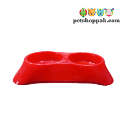 Bone shape double bowl