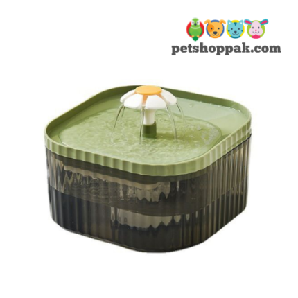 Water Fountain for Pets Flower Design