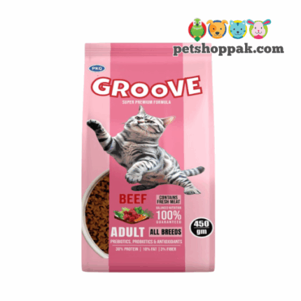 groove adult cat beef 450gm