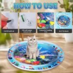 cat water mat toy use