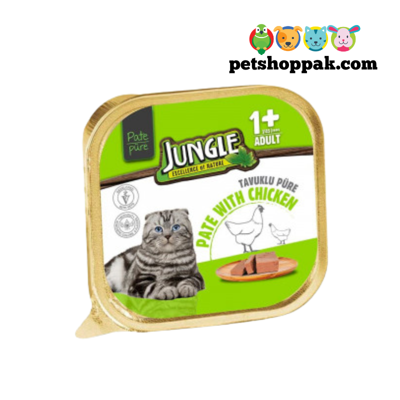 Jungle Patte Adult Cat Food Tray Chicken – 100 Gram Jungle Patte Adult Cat Food Tray Chicken – 100 Gram