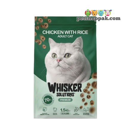 whisker chicken with rice adult cat food