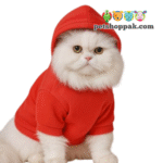 plain pet hoodie red